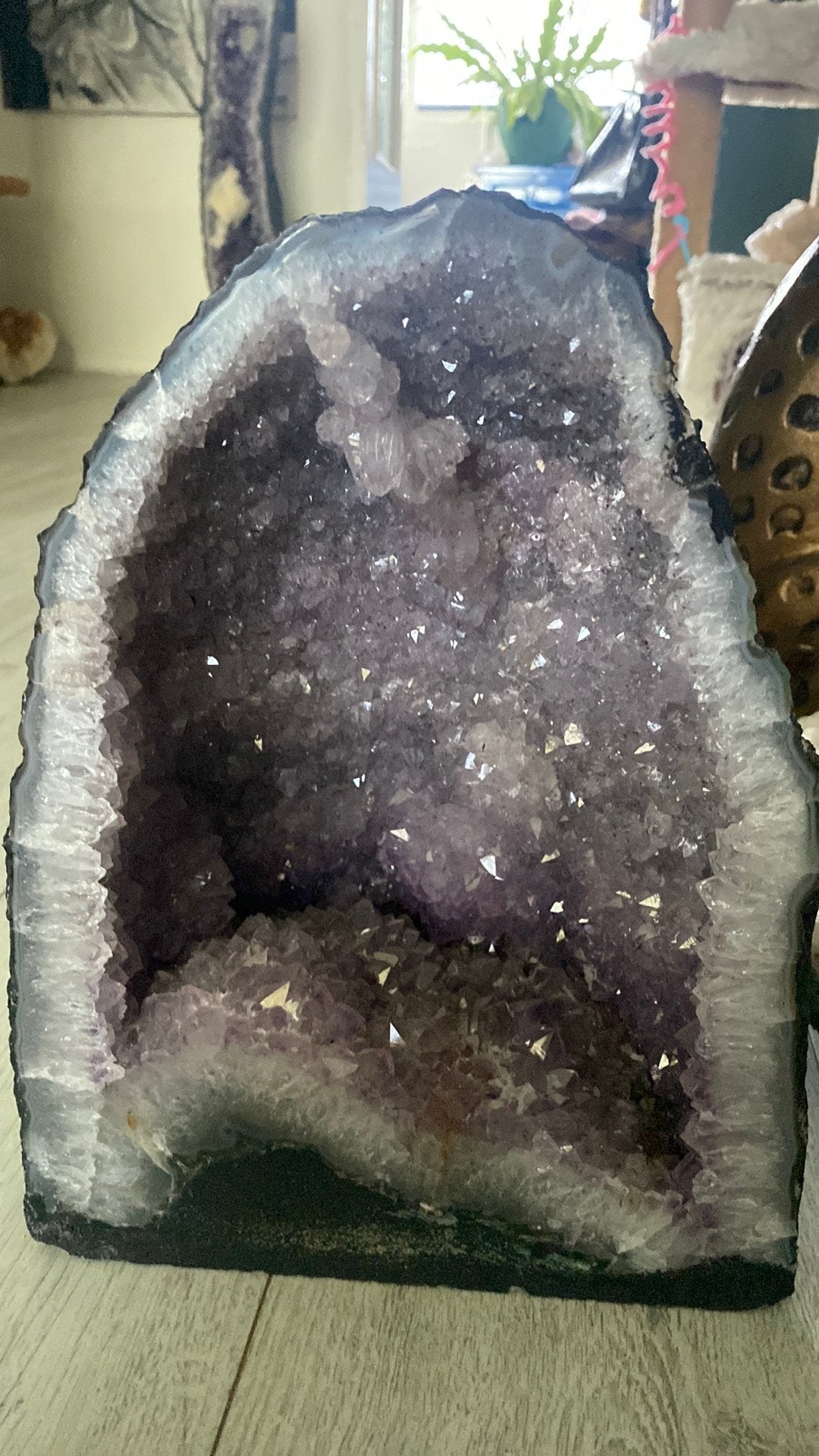 Anethist geode, Verzamelen, Ophalen