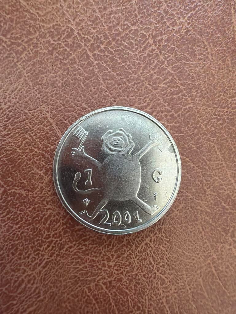 Beatrix 1 gulden munt 2001, Ophalen, Koningin Beatrix, 1 gulden, Losse munt
