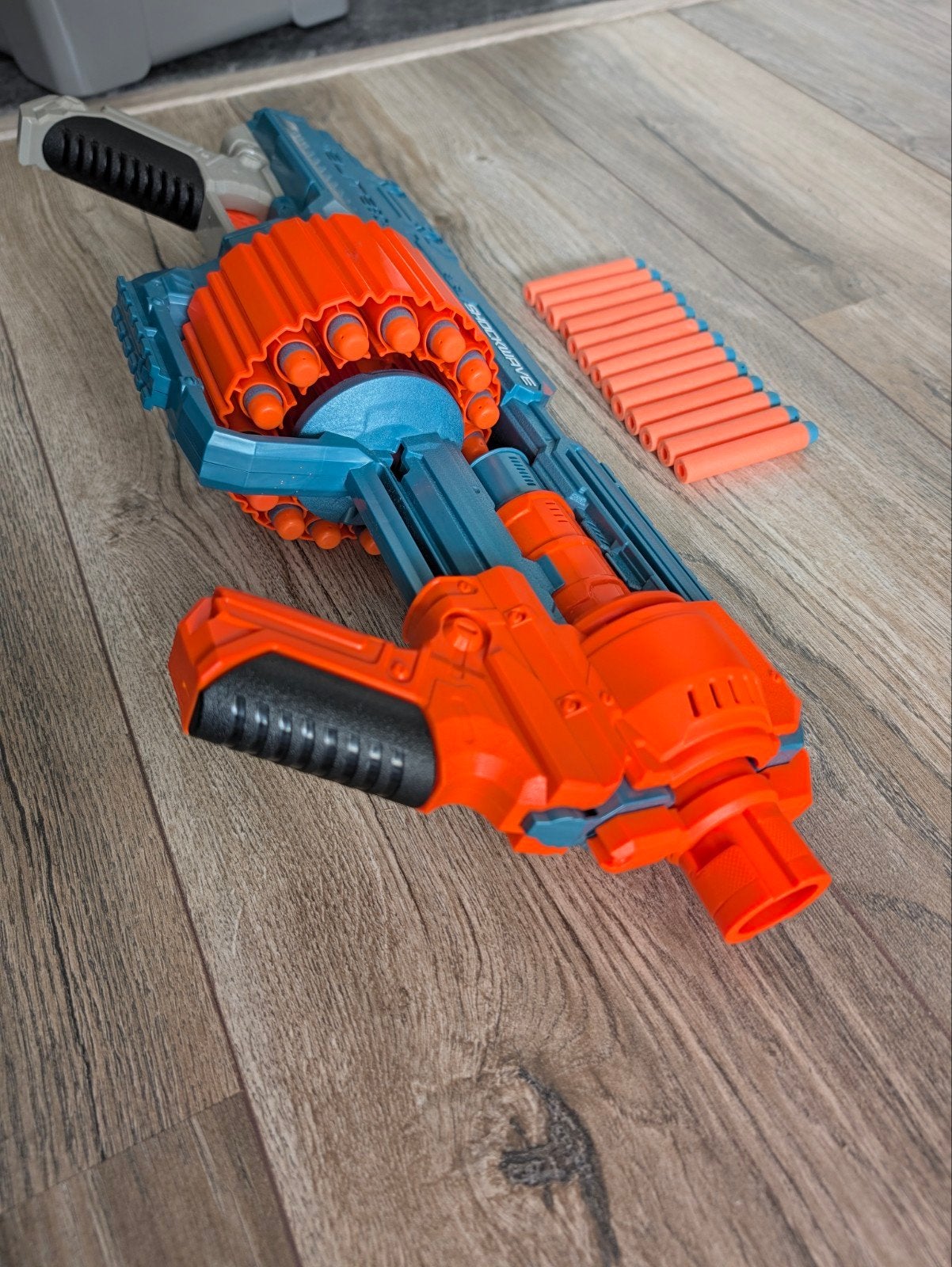 Nerf Elite 2.0 Shockwave RD-15 Blaster met pijltjes, Ophalen of Verzenden, Zo goed als nieuw, Jongen of Meisje