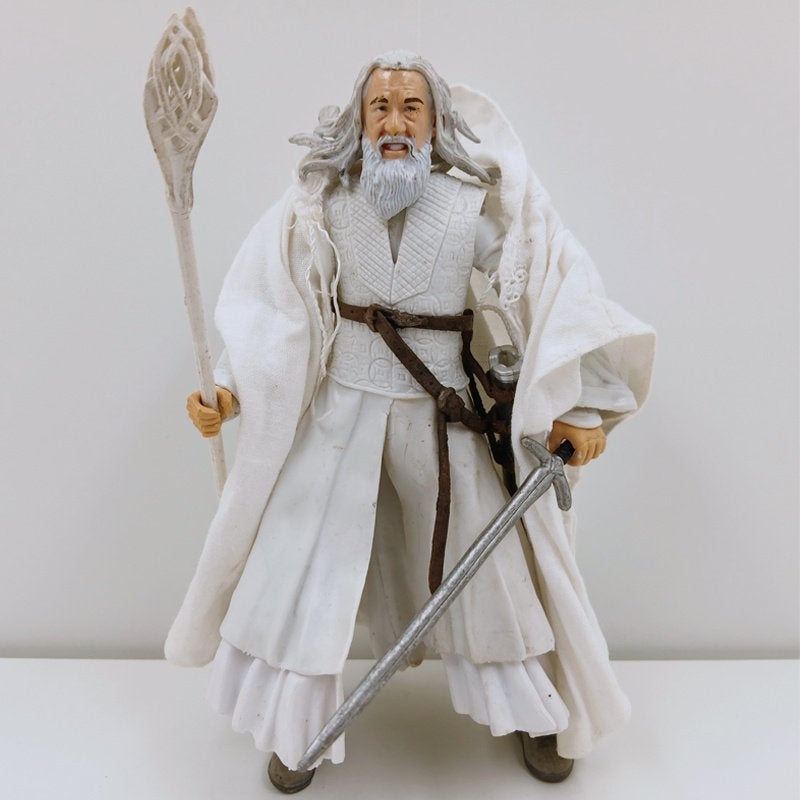 Lord of the Rings Gandalf the White Toy Biz 2002, Ophalen of Verzenden, Zo goed als nieuw, Actiefiguurtje