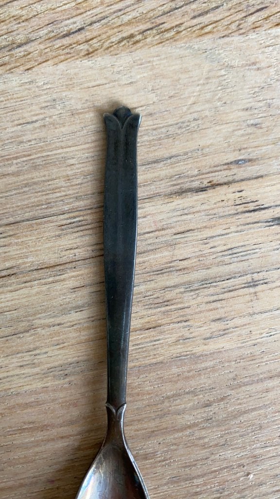 Antiek Gero GN verzilverd lepeltje 11cm lang model 453?, Antiek en Kunst, Ophalen of Verzenden