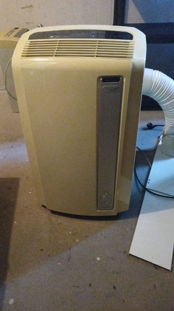 Delonghi mobiele airco, de hitte komt er weer aan ......, Witgoed en Apparatuur, Ophalen, Gebruikt, Minder dan 60 m³, 3 snelheden of meer