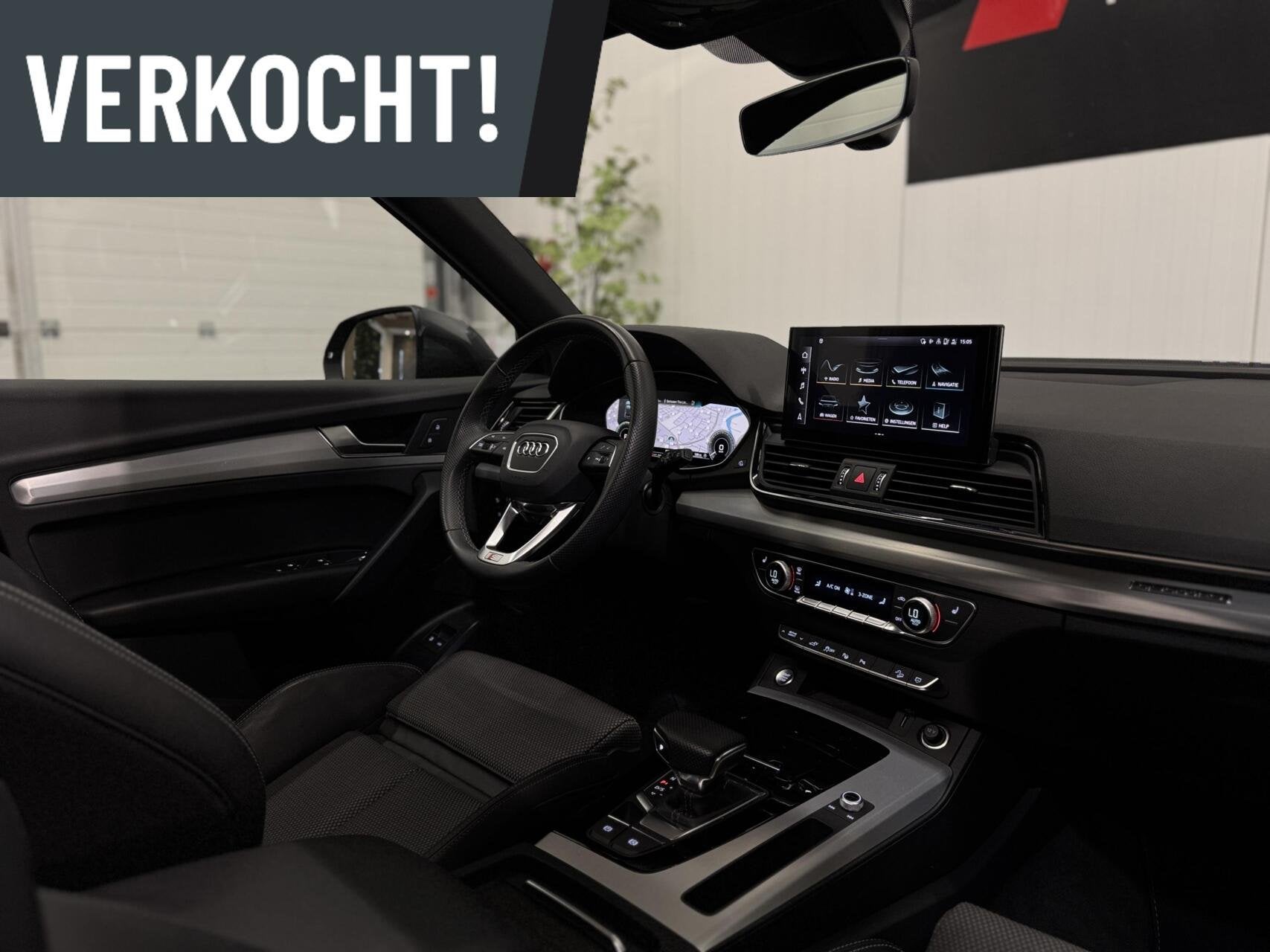 Audi Q5 50 TFSI e Quattro S Edition|Pano|Trekhaak|360 Camera, Auto's, Automaat, Gebruikt, 4 cilinders, Leder en Stof