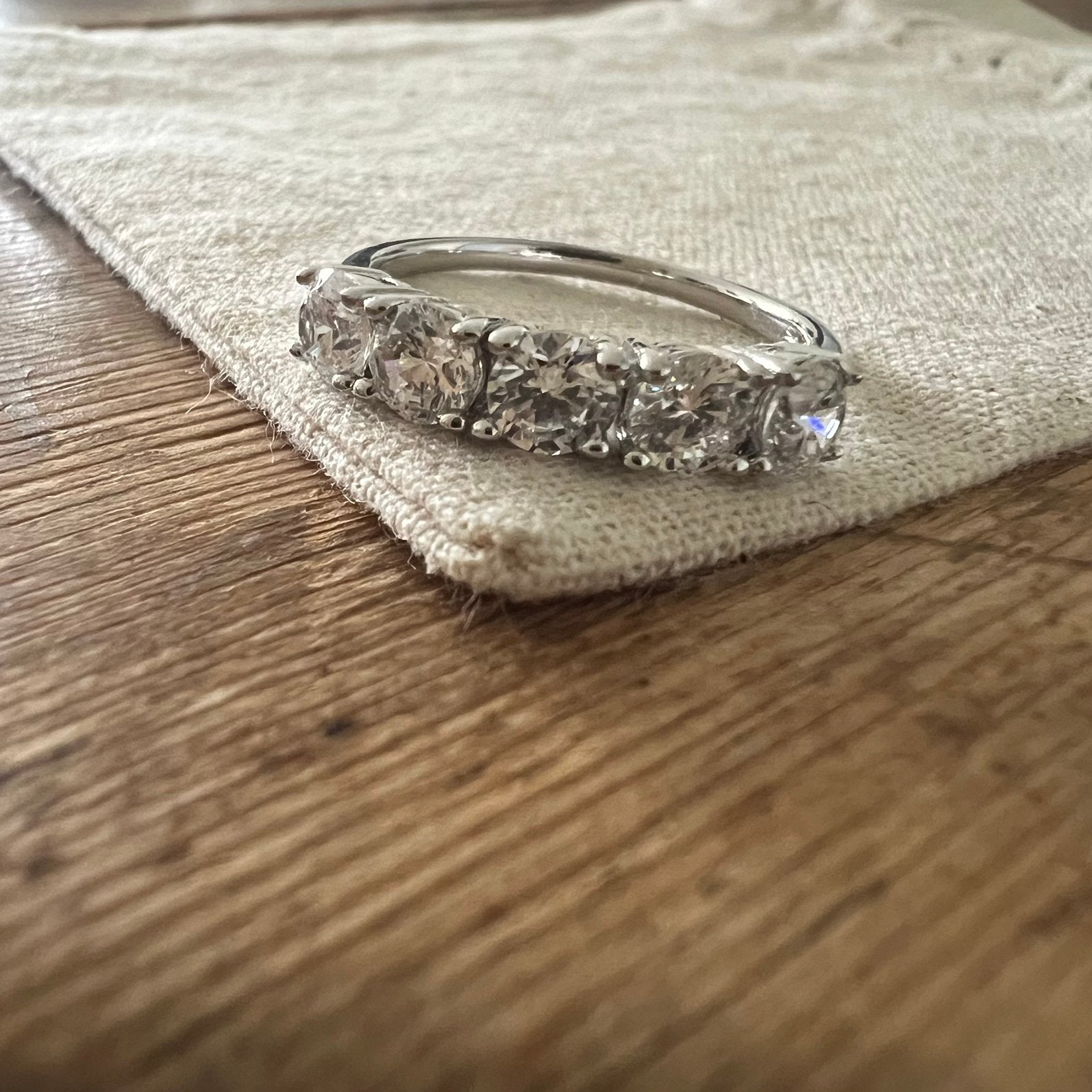 Zilveren 925 rij-ring met zirkonia maat 17+, Verzenden, Zo goed als nieuw, 17 tot 18, Dame