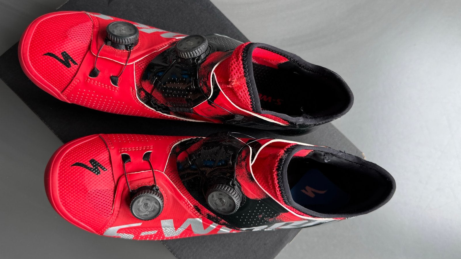 Specialized S-Works Ares Wielrenschoenen Maat 44 Rood, Gebruikt, Heren, Schoenen, Overige maten