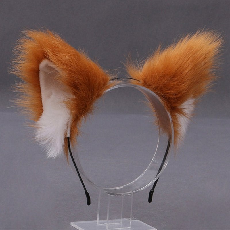 Bruine Katten Oren Vossen Oren Furry Fursuit Cosplay Lolita, Verzenden, Nieuw, Overige typen