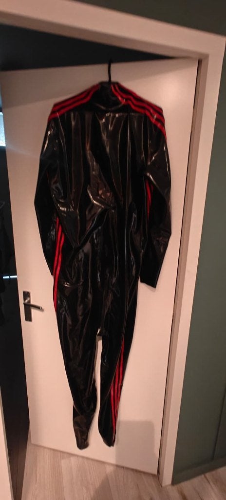 Latex Catsuit maat XL, Kleding | Heren, Verzenden, Zo goed als nieuw