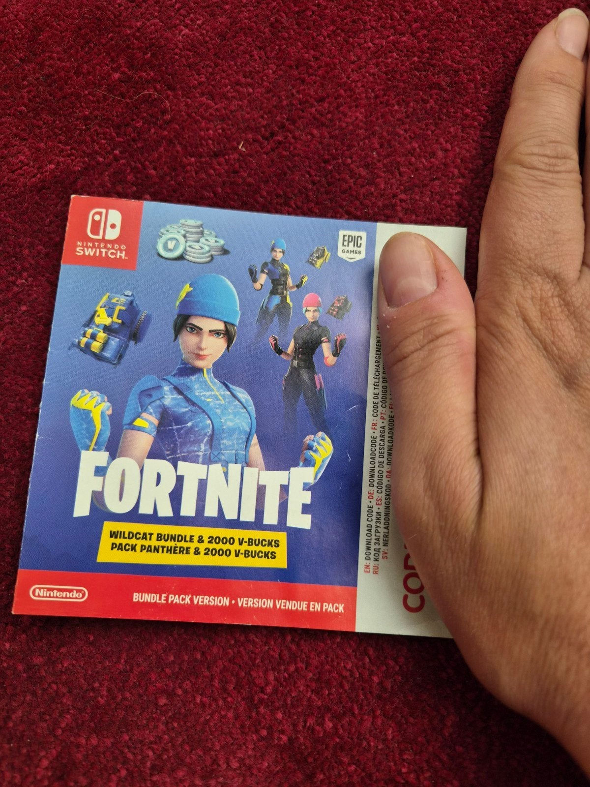 Fortnite Wildcat Bundle + 2000 V-Bucks Nintendo Switch, Online, Shooter, Nieuw, Ophalen of Verzenden