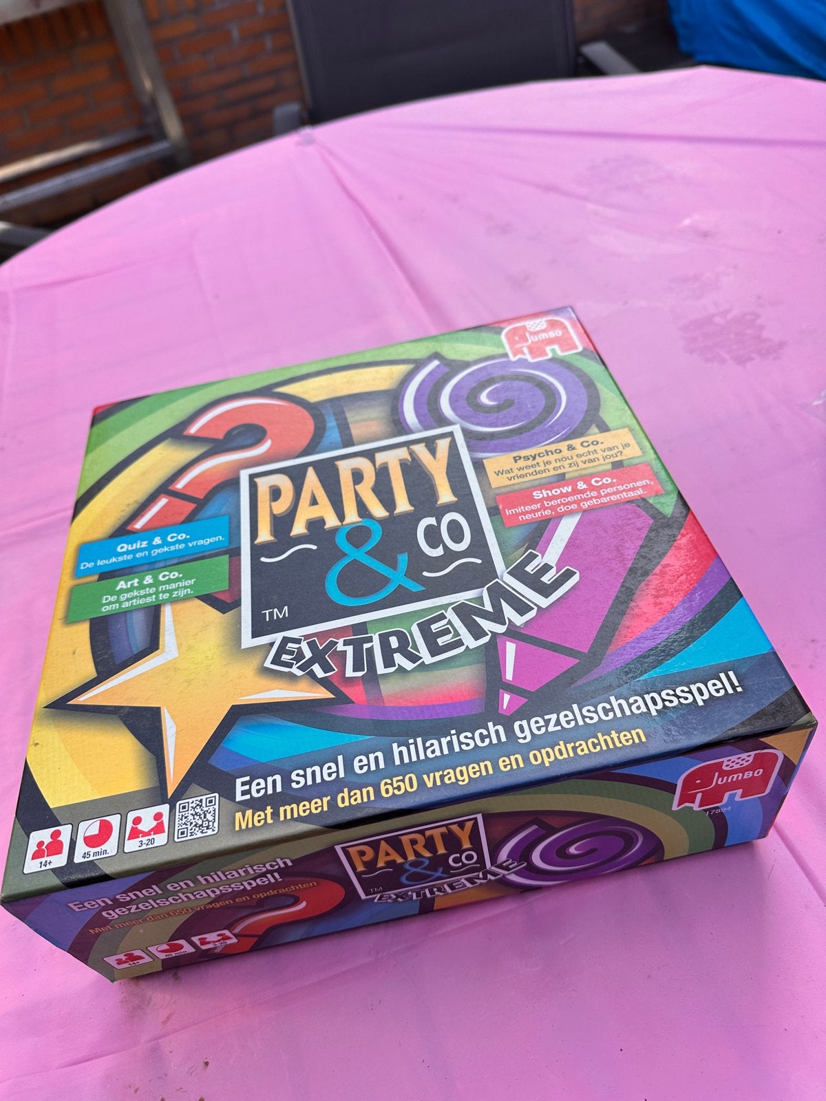 Party & Co Extreme Gezelschapsspel - Jumbo, Hobby en Vrije tijd, Gezelschapsspellen | Bordspellen, Drie of vier spelers, Ophalen of Verzenden