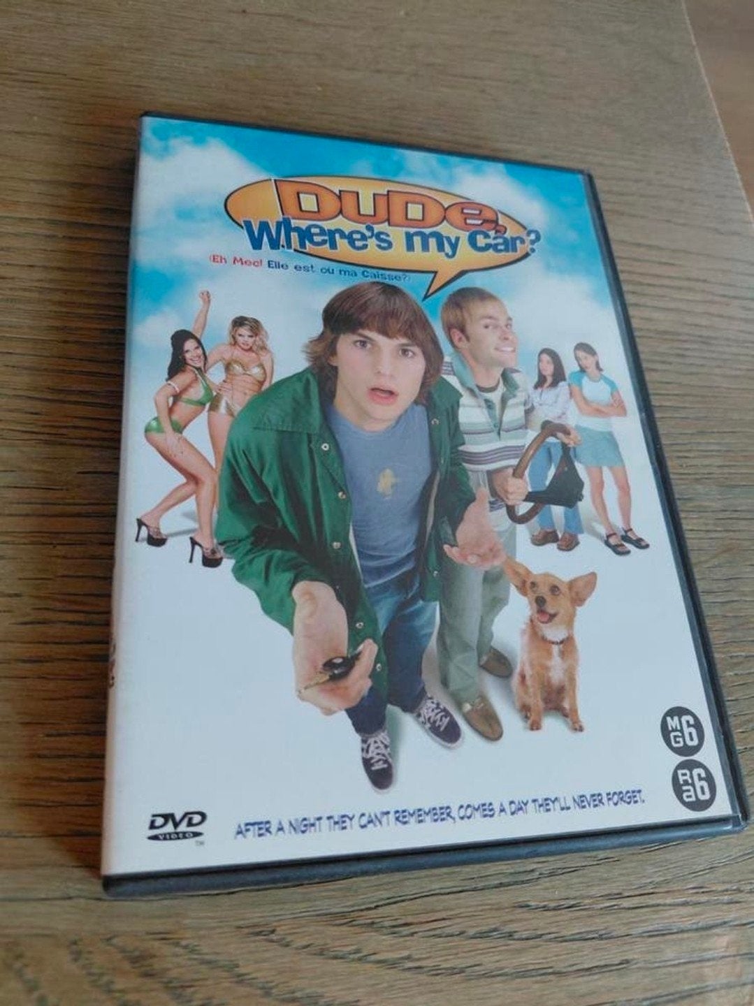 Dude Where's my Car? Dvd. Ashton Kutcher., Vanaf 6 jaar, Ophalen of Verzenden, Zo goed als nieuw