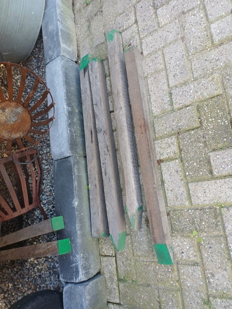 6 x bankirai grondpaal, Tuin en Terras, Ophalen, Planken, Nieuw, Hardhout