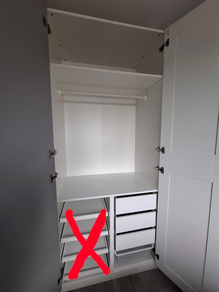 Ikea pax kast, Ophalen, Gebruikt, 50 tot 75 cm, 200 cm of meer