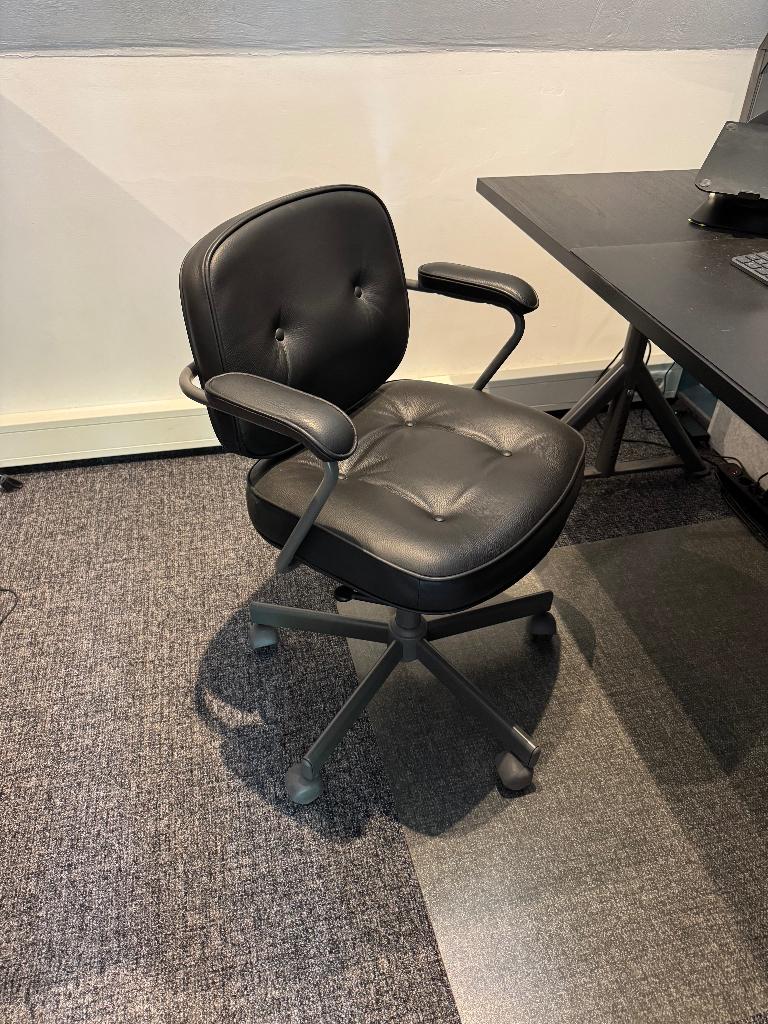 Bureau stoel Zwart Ikea ALEFJÄLL, Huis en Inrichting, Bureaustoelen, Ophalen, Zwart, Zo goed als nieuw, Bureaustoel