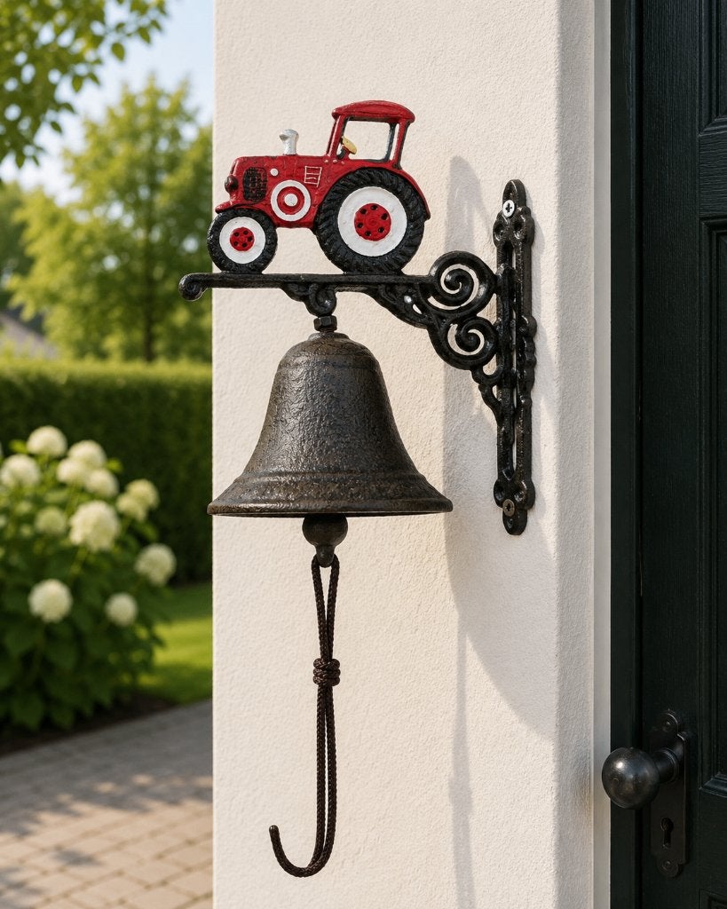 TRACTOR / BEL / GIETIJZER, Nieuw, Info@huisentuindecoratiemarie.nl, Huis en tuin decoratie marie, Peize