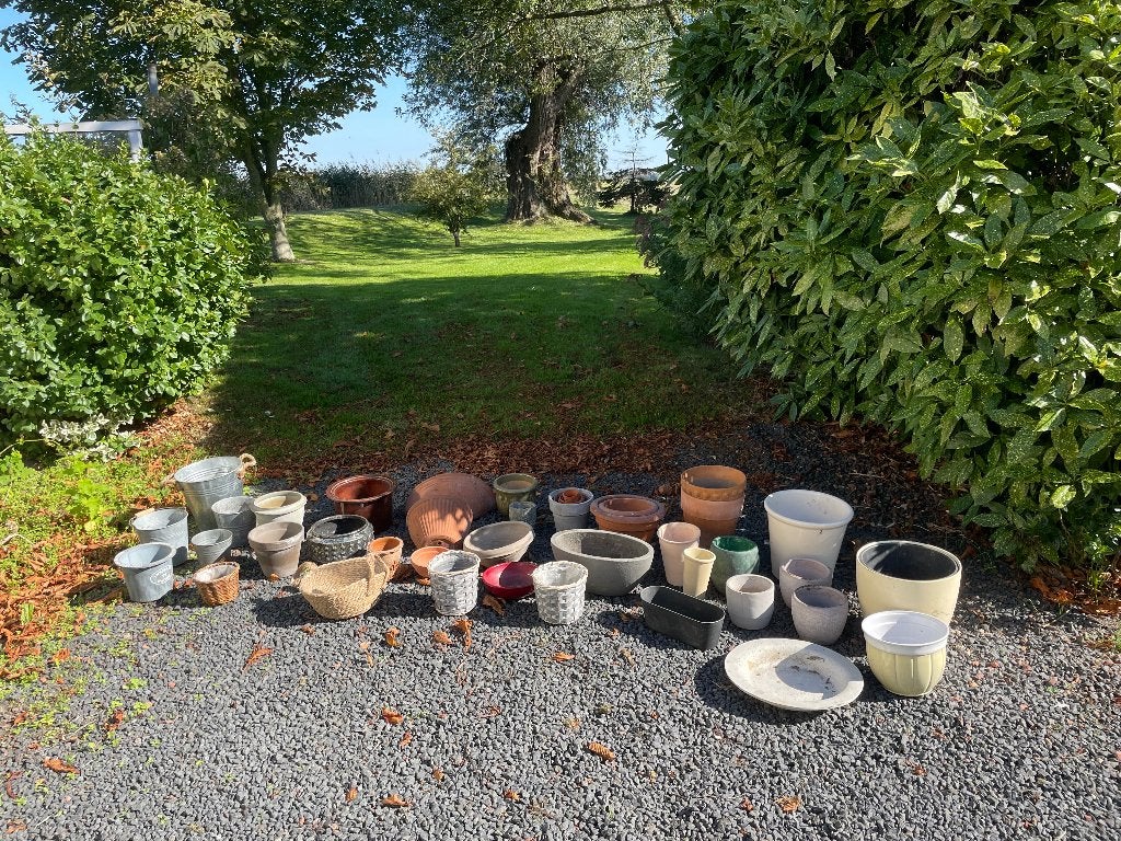 Diverse Plantenpotten, Tuin en Terras, Ophalen, Gebruikt, Rond, Binnen