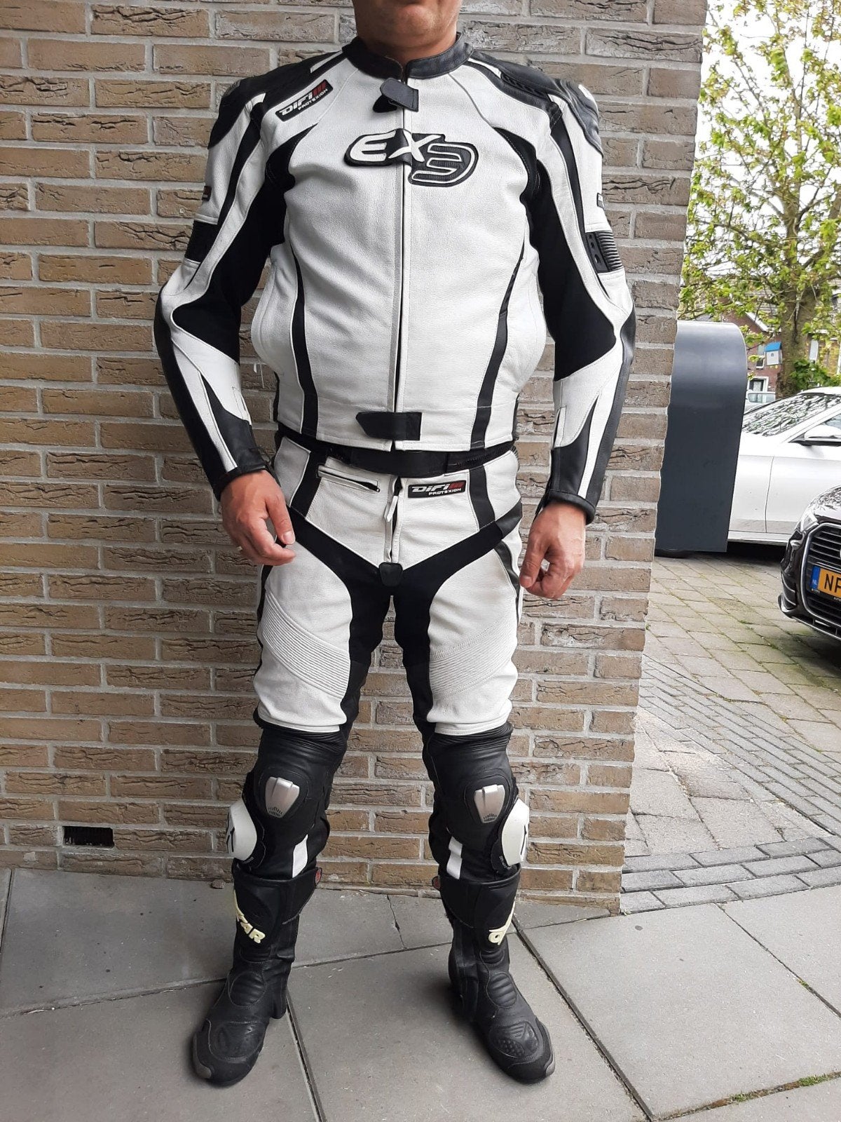 Difi EX3 Motorpak Maat 52 | Jas + Broek | 3x Gedragen, Ophalen, Tweedehands, Combipak