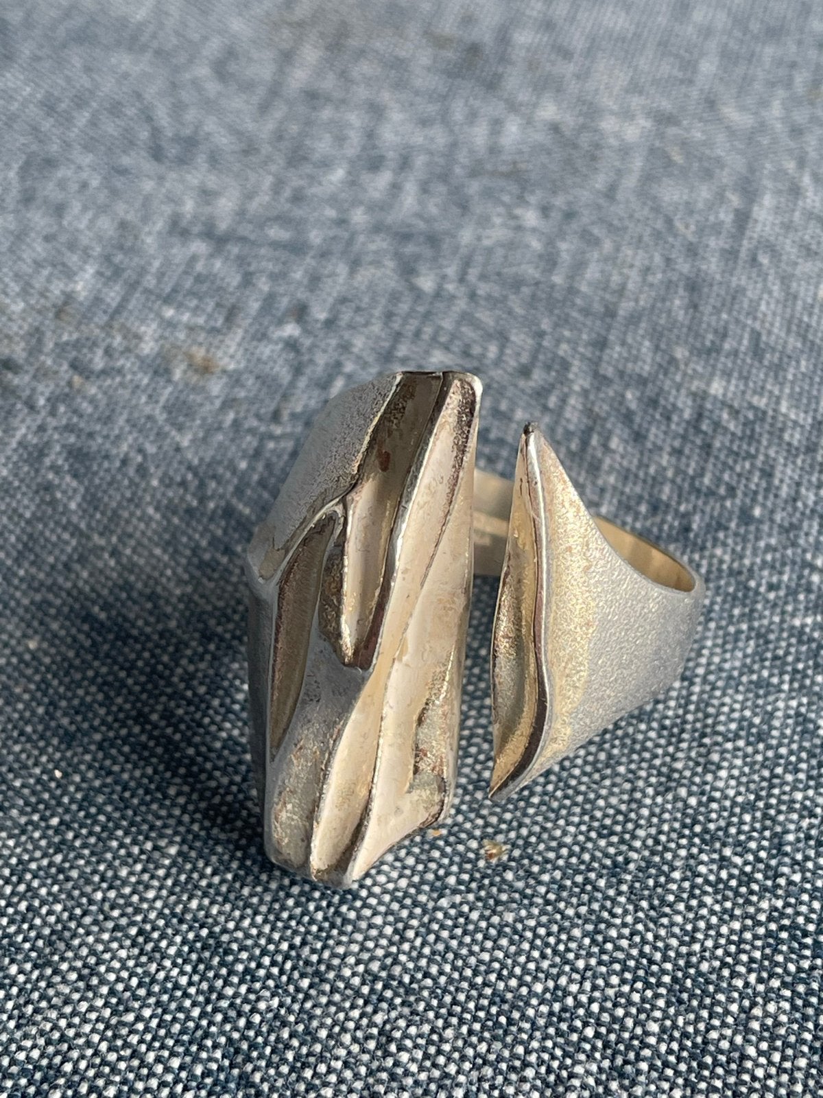 Björn Weckström - Lapponia - Zilveren (925)  Erosion ring, Sieraden, Tassen en Uiterlijk, Ringen, 18 tot 19, Gebruikt, Ophalen of Verzenden