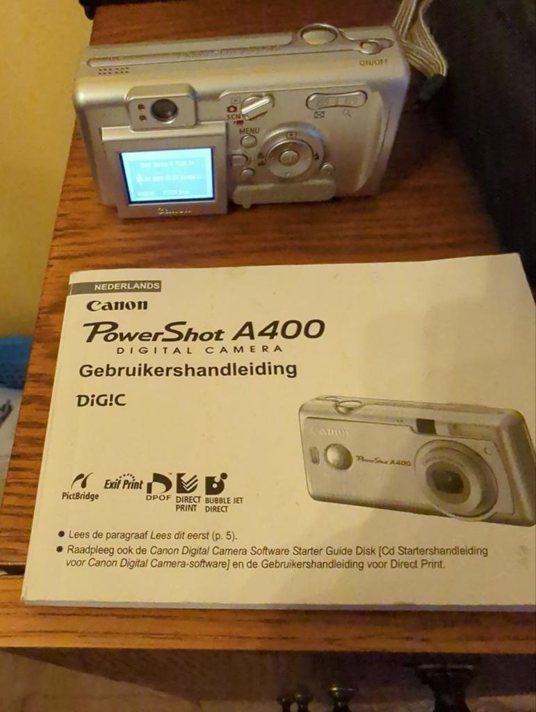 PowerShot A400 digitale camera, Ophalen of Verzenden, Zo goed als nieuw, Overige Merken