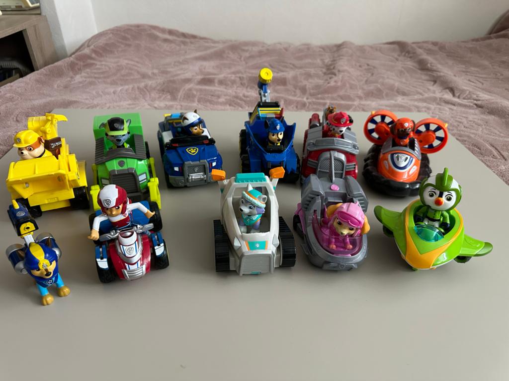 Paw Patrol voertuigen en figuren set, Ophalen of Verzenden, Zo goed als nieuw