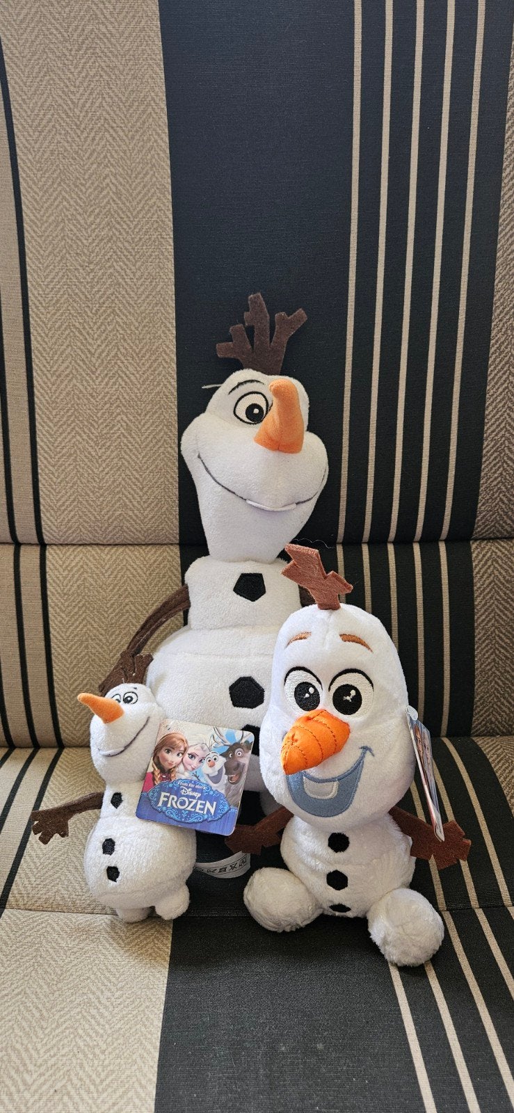 Frozen knuffels van Olaf 3 stuks, Disney, Disney, Overige typen, Ophalen of Verzenden