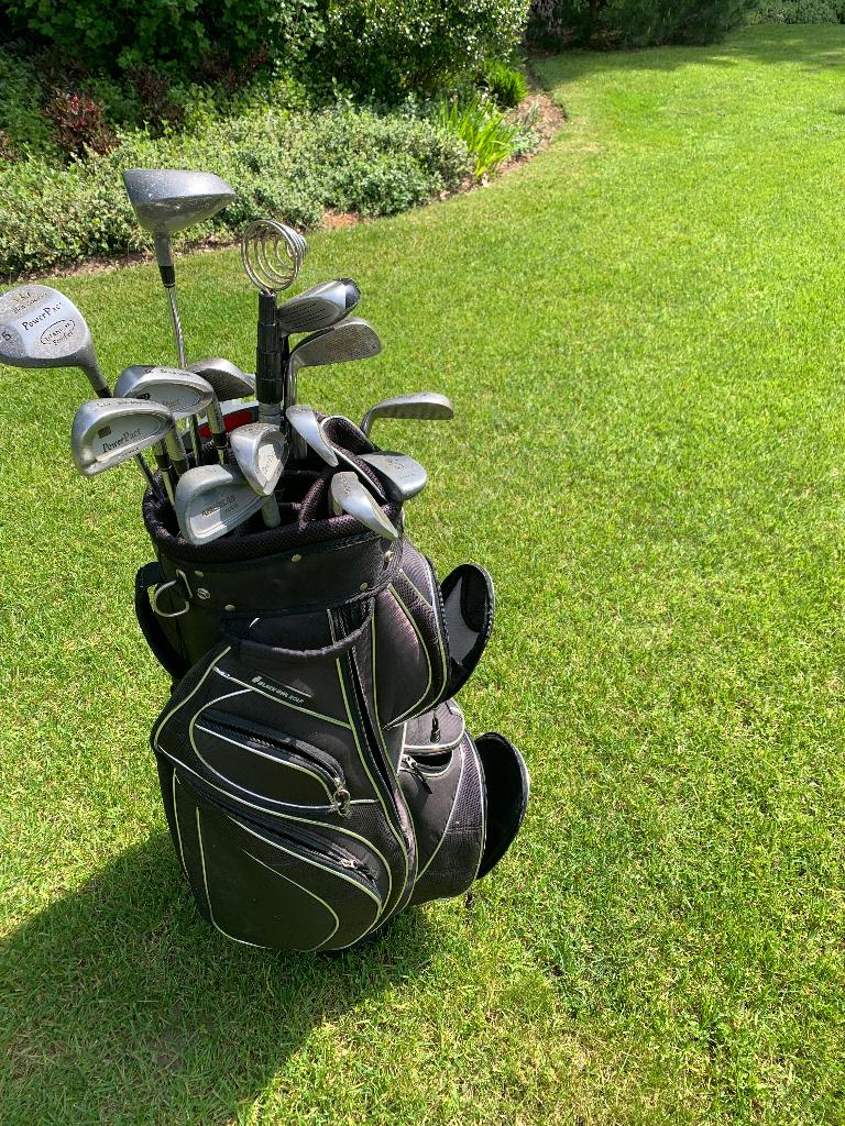 Stevige golftas met volledige uitrusting, Ophalen, Gebruikt, Tas, Overige merken
