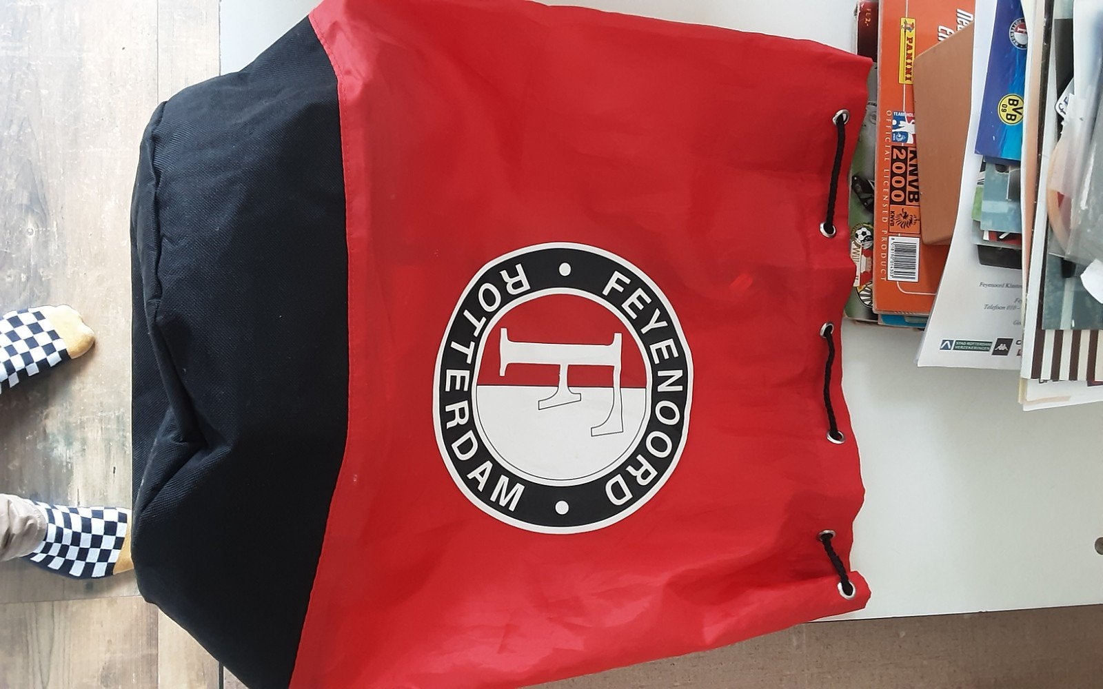Feyenoord Gymtas / Sporttas - Rood/Zwart met logo, Ophalen of Verzenden, Nieuw, Feyenoord