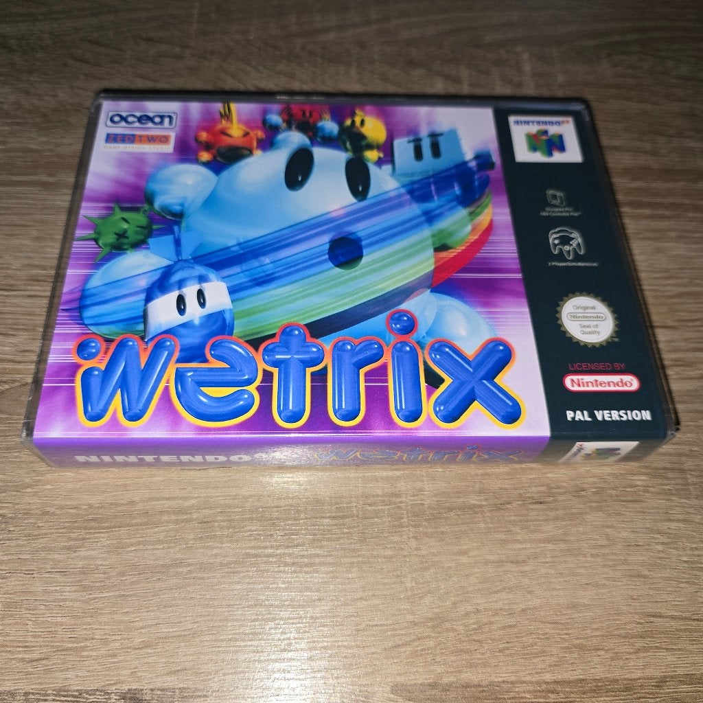 Wetrix N64 Game Case, Spelcomputers en Games, Avontuur en Actie, Verzenden, 1 speler, Zo goed als nieuw