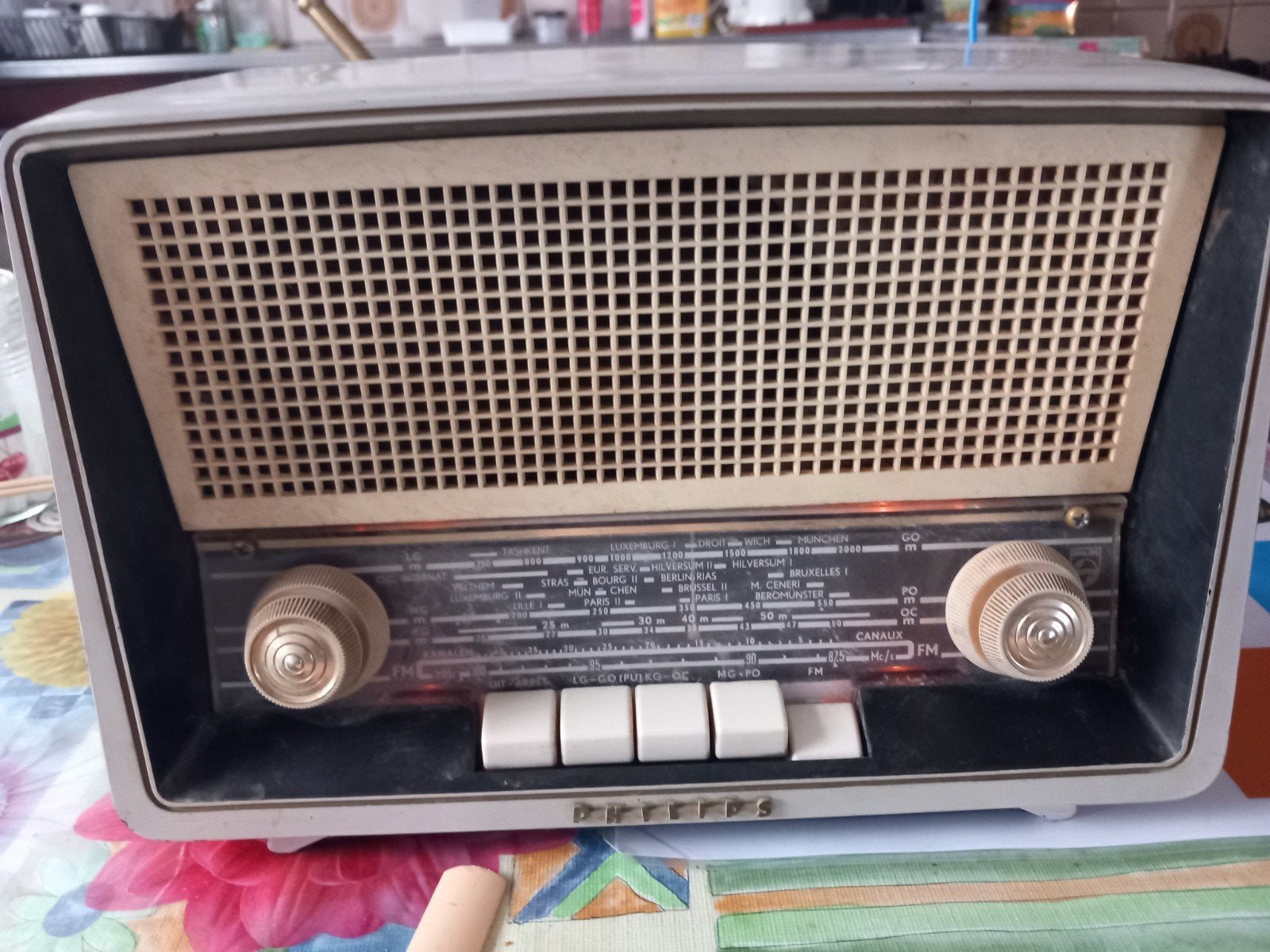 Nostalgische Radio uit 1958 - Werkt nog goed!, Ophalen of Verzenden, Gebruikt, Overige typen