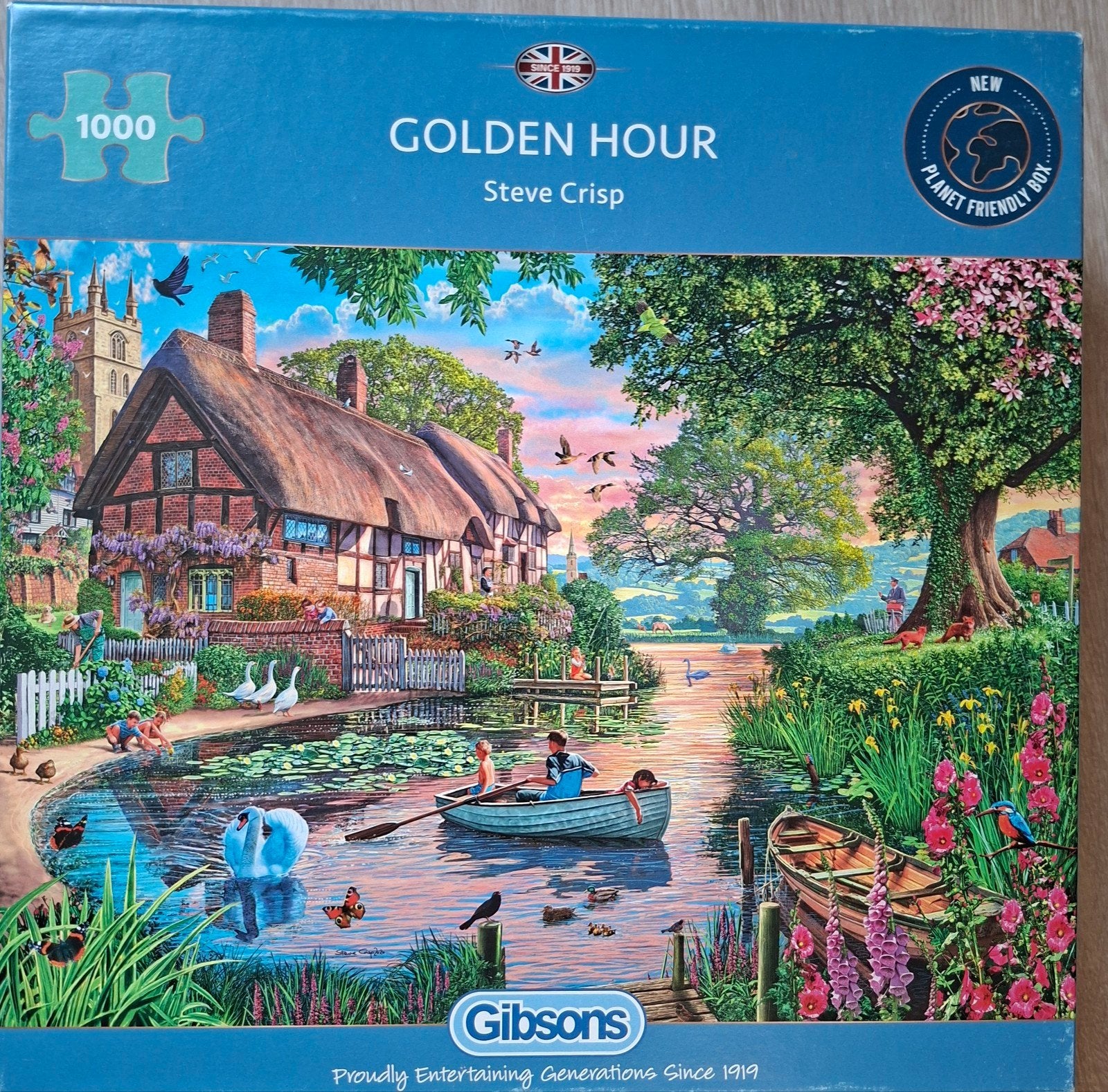 Gibsons Puzzel Golden Hour 1000 stukjes compleet zgan, Ophalen of Verzenden
