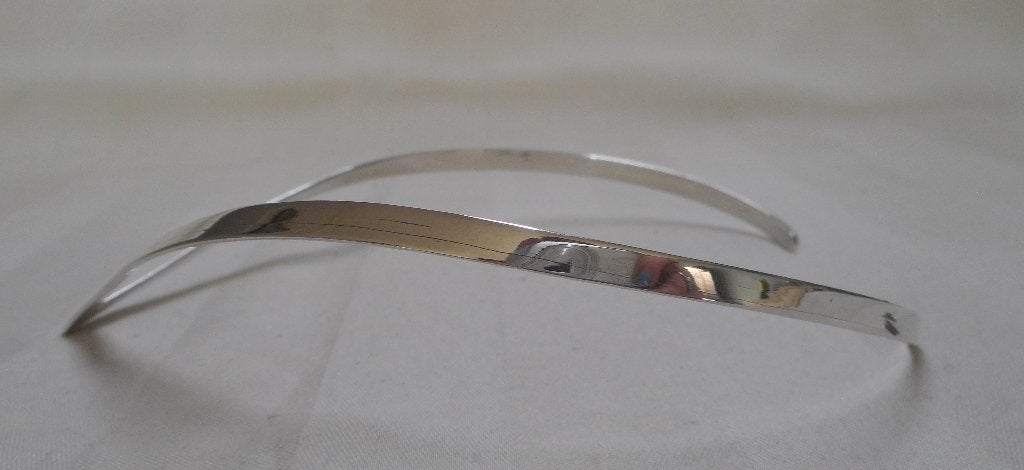 Zilveren vintage V spang nr.1595, Verzenden, Zo goed als nieuw, Zilver, Zilver