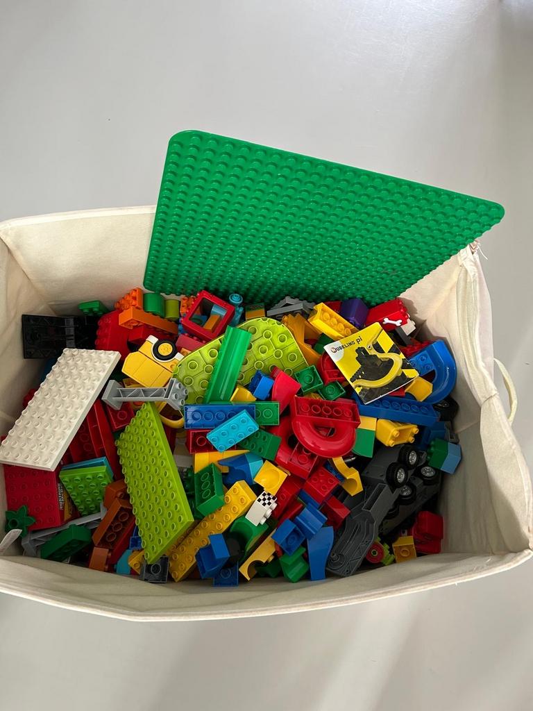 Grote partij Duplo incl. grondplaat (doos mag ook mee!), Ophalen, Gebruikt, Inclusief extra onderdelen, Duplo