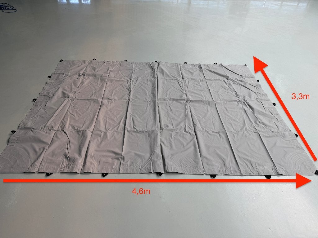 OUTLET DEAL! Stretchtent 3,3 X 4,6 - Grijs kleur, Ophalen, ., Partytent, Nieuw