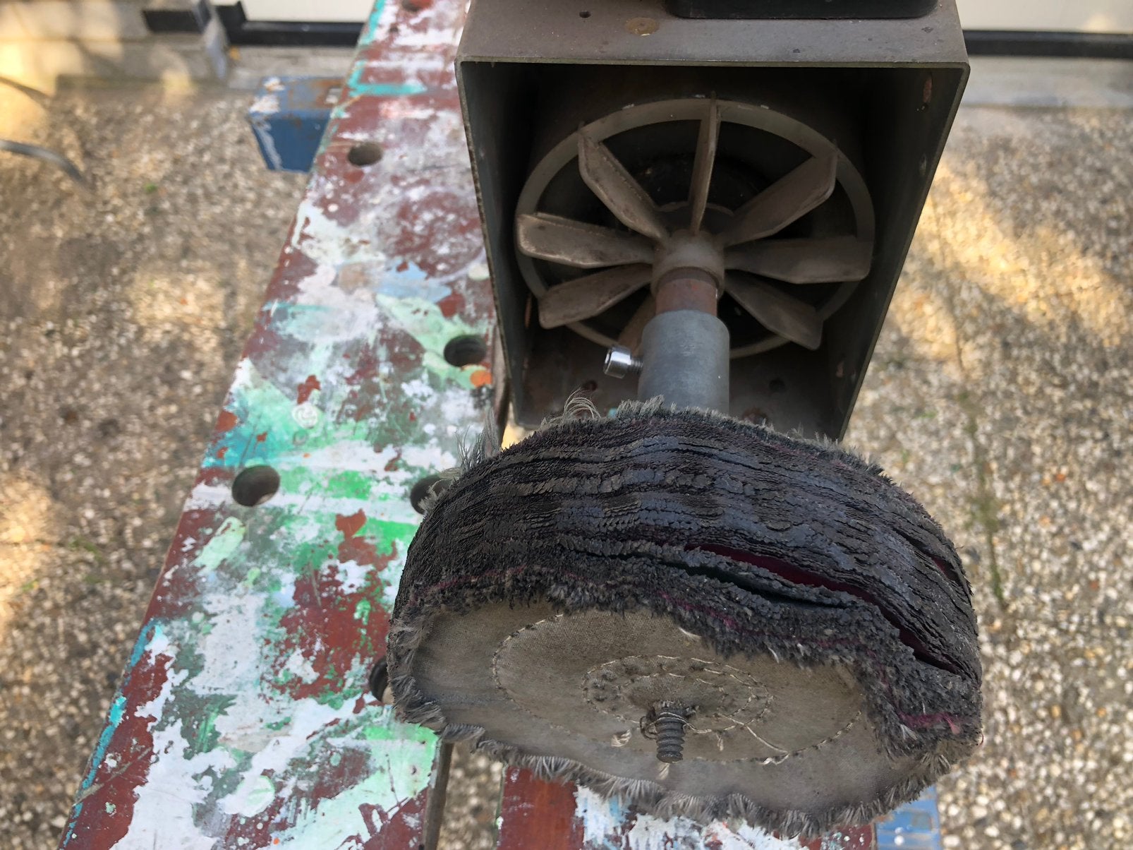 Polijst machine krachtige motor., Ophalen, Gebruikt