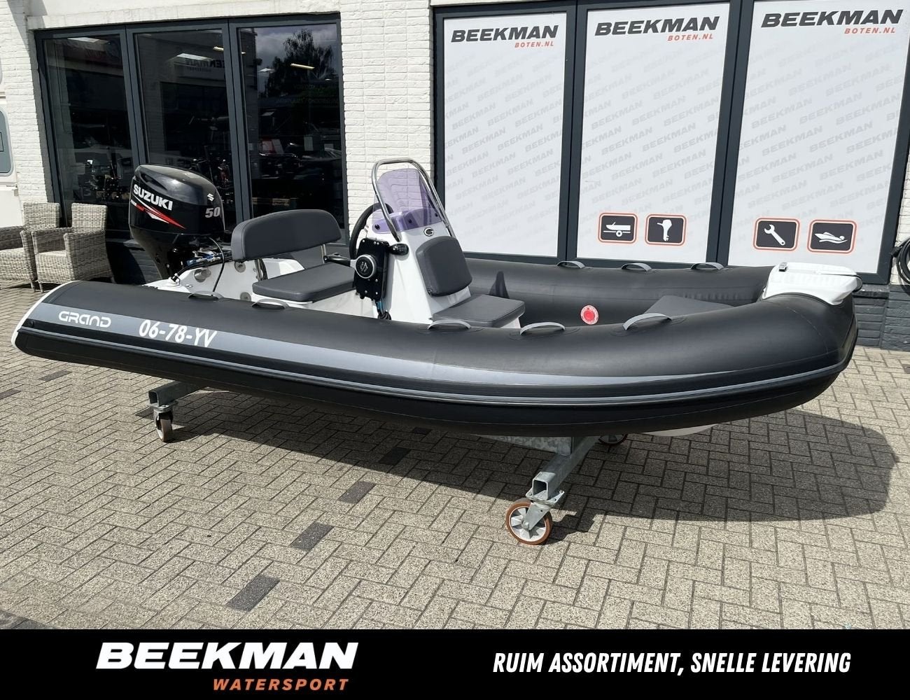 Grand Silver Line 420 de Luxe met Suzuki 50 PK! Topstaat, 4 m, 2 m, Grand, Gebruikt