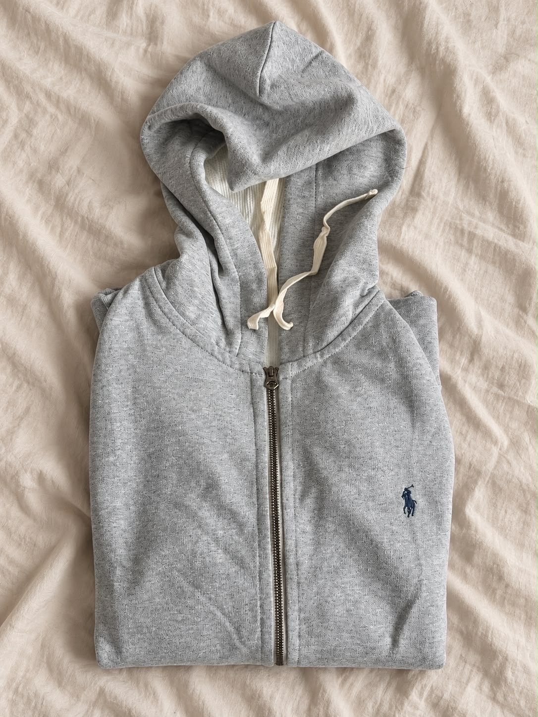 Polo Ralph Lauren Hoodie - Grijs - Maat XL, Ophalen of Verzenden, Zo goed als nieuw, Maat 56/58 (XL), Grijs