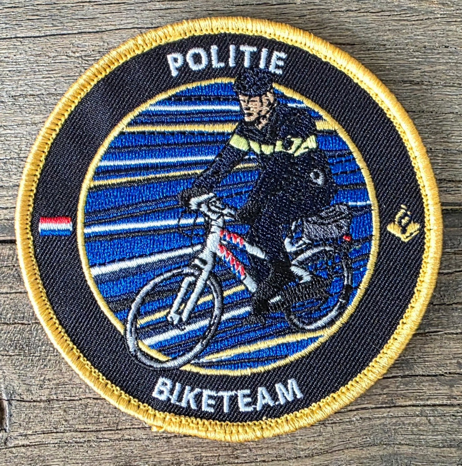 Politie Biketeam Patch - Zeldzaam Verzamelobject, Ophalen of Verzenden