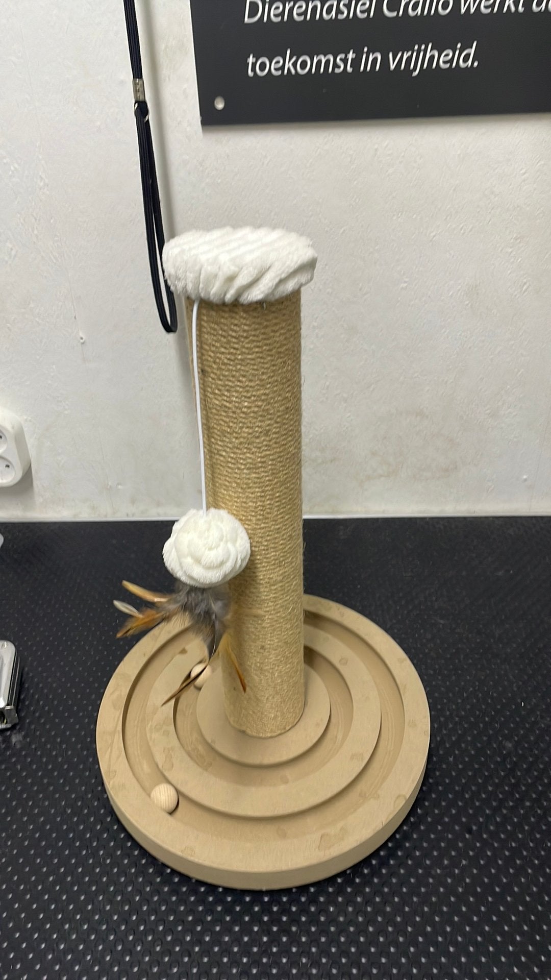 Katten krabpaaltje, Dieren en Toebehoren, Ophalen, Zo goed als nieuw, Krabpaal