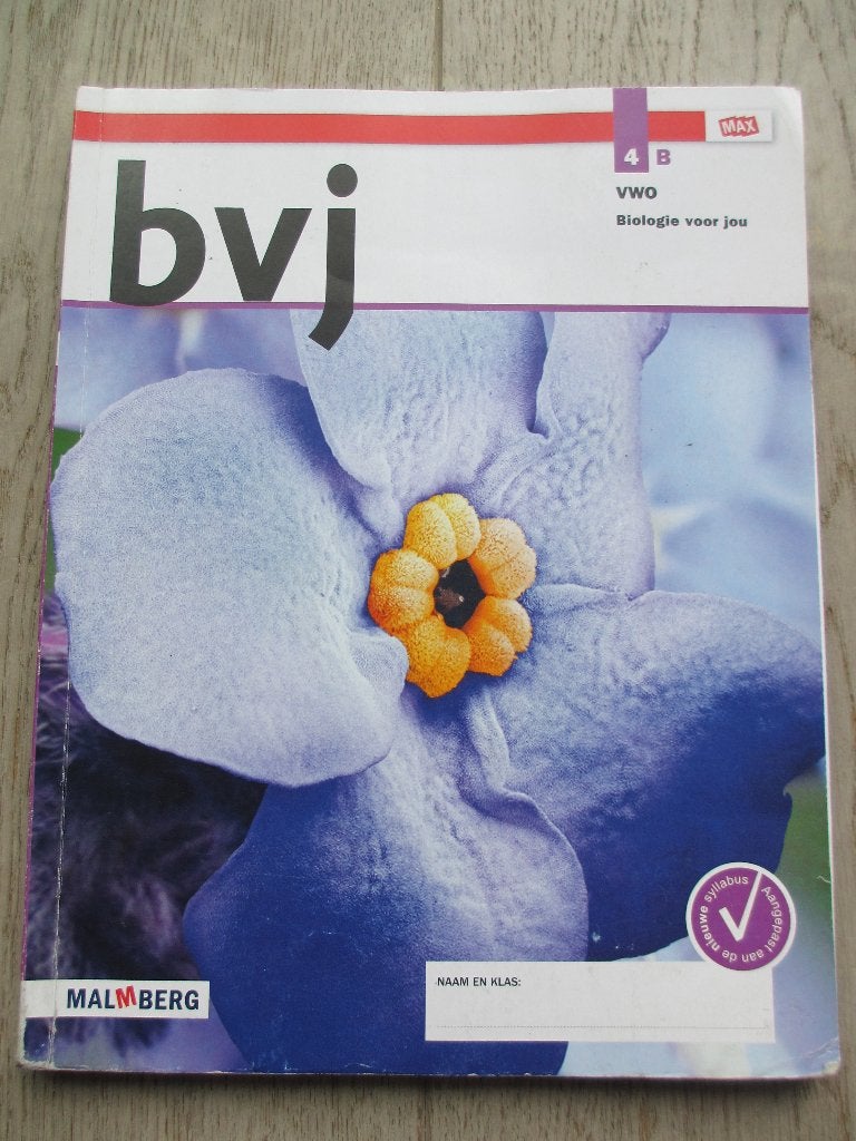 Biologie voor jou schoolboek bvj – 4 VWO – deel B, Boeken, Gelezen, VWO, Malmberg, Biologie