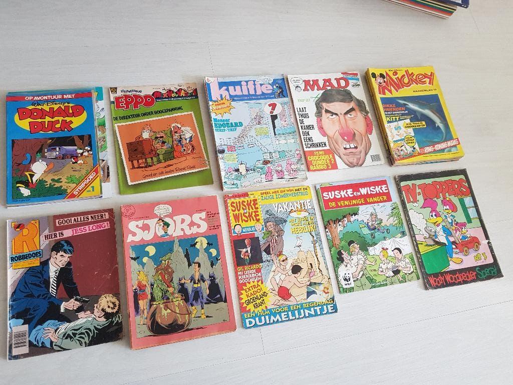 striptijdschriften, Meerdere stripboeken, Ophalen of Verzenden, Gelezen