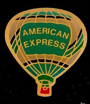 American Express ballon pin, Verzamelen, Speldjes, Pins en Buttons, Verzenden, Nieuw, Transport, Speldje of Pin