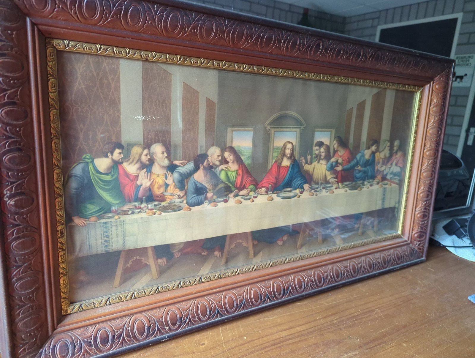 Oud Schilderij 'laatste Avondmaal'., Ophalen