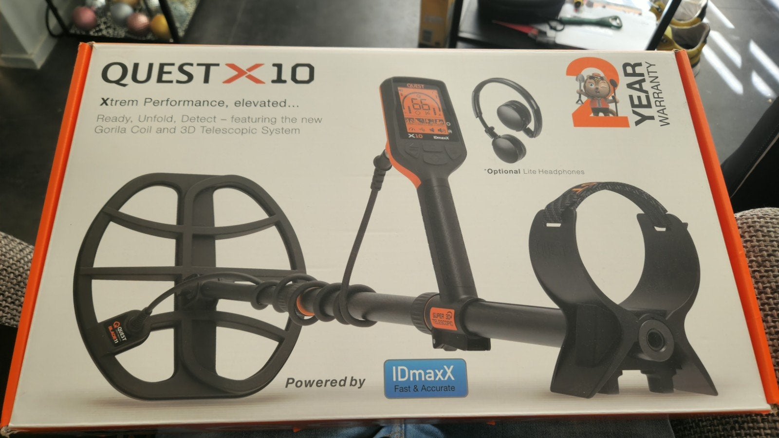 Quest X10 ID Max X Metaaldetector, Overige merken, Ophalen of Verzenden, Zo goed als nieuw, 30 cm of minder