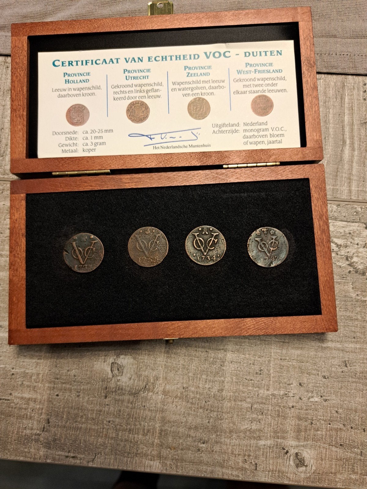 VOC-Duiten Certificaat van Echtheid -, Ophalen of Verzenden, Overige typen
