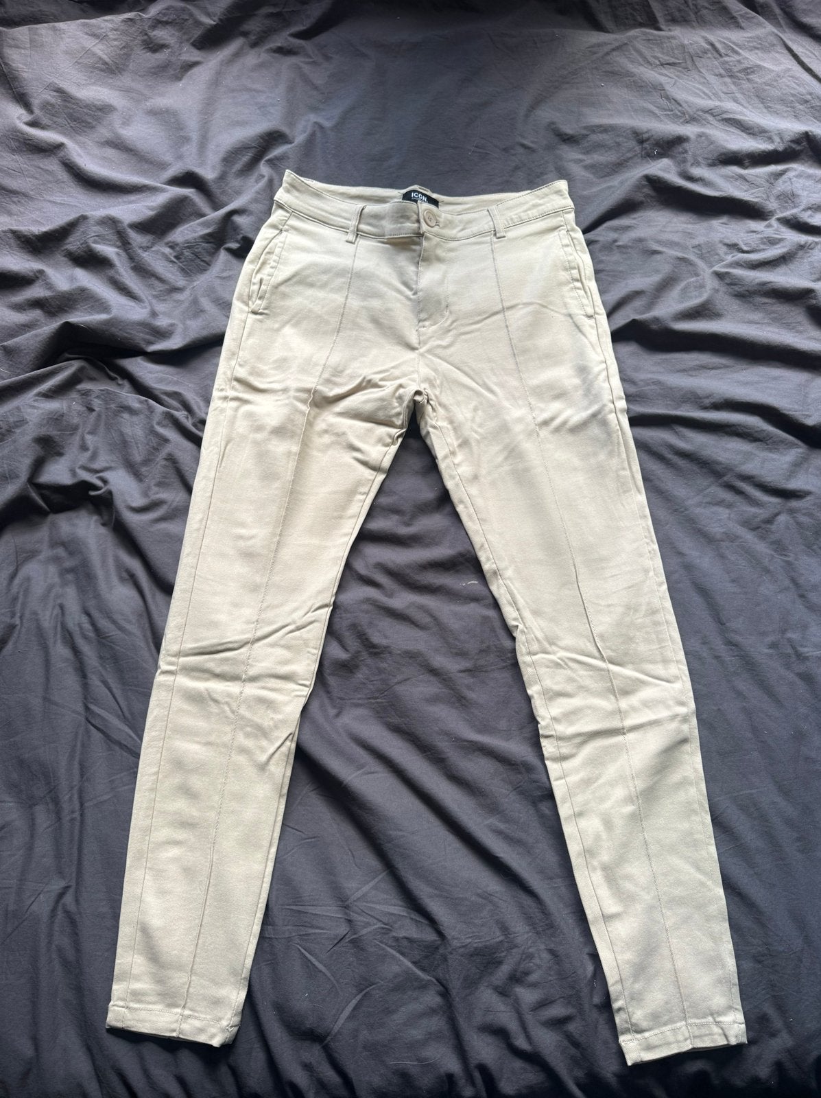 ICON. Amsterdam Chino/trouser Broek Maat 32 - Beige, Ophalen of Verzenden, Zo goed als nieuw, Maat 52/54 (L), Beige