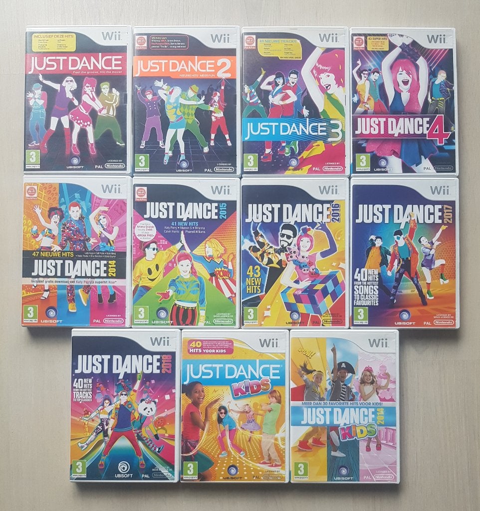 11x Nintendo Wii Spel | Just Dance 2, 3, 4, 2014 t/m 2018, Spelcomputers en Games, 3 spelers of meer, Ophalen of Verzenden, Muziek