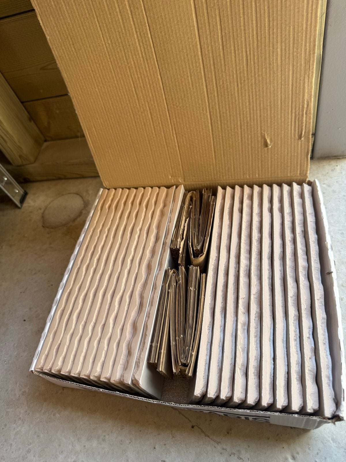 Tegeltjes voor badkamer/keuken, Ophalen