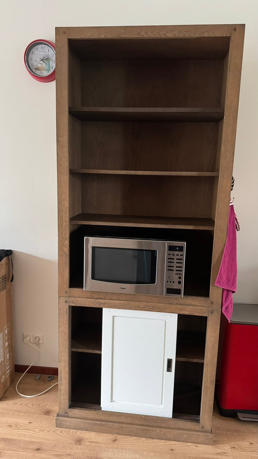 Grote houten buffetkast / servieskast – veel opbergruimte, Ophalen, 200 cm of meer, 50 tot 100 cm, Zo goed als nieuw