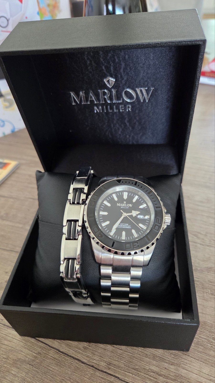 Marlow Miller Horloge met bijpassende armband, Overige merken, Staal, Staal, Polshorloge