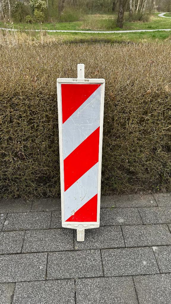 Verkeersbaken / Geleidebaken zonder grondplaat, verkeersbord, Ophalen, Zo goed als nieuw