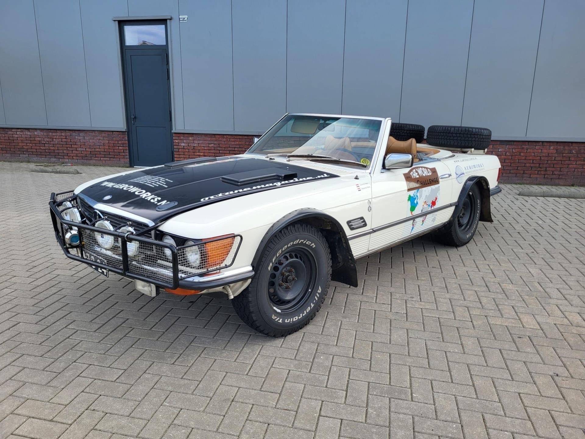 Mercedes-Benz 350 SL CABRIO AUTOMAAT WIT 1972, Auto's, Gebruikt, 8 cilinders, Beige, Handgeschakeld